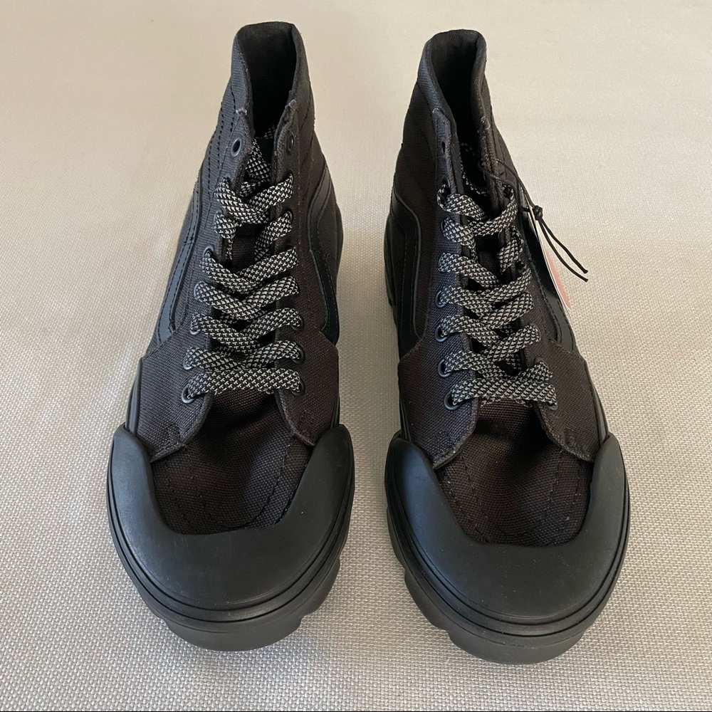 VANS UA SK8-HI TAPERED MODULAR BLACK Woman’s Size 8.5 Men’s Size 7 Heavy Canvas - Picture 8 of 9